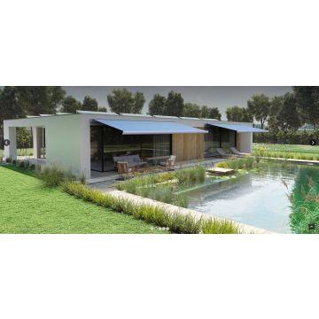 Aluminium Trentino Awning - RAL8019 Grey Brown Frame